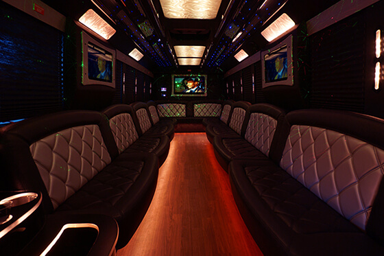 Party bus interior